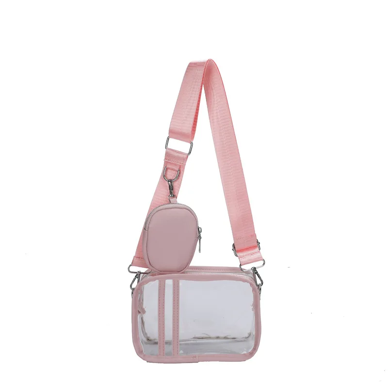 PVC Crossbody Bag with Small Pouch Sling Bag with Adjustable Strap for Women Men
PVC Crossbody Bag with Small Pouch Sling Bag with Adjustable Strap for Women Men