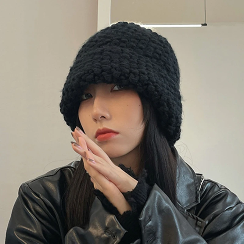 Knitted Beanie Pineapple Pattern Woolen Hat Ins Winter Wild Klein Blue Solid Color Beanies Hats Tide Bonnets For Women
Knitted Beanie Pineapple Pattern Woolen Hat Ins Winter Wild Klein Blue Solid Color Beanies Hats Tide Bonnets For Women