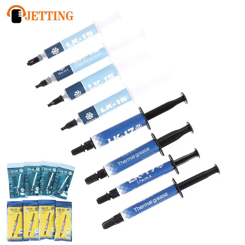 LK-17 LK-15 Thermal Compound Conductive 2/5/7/10g Grease Paste Silicone Plaster Heat Sink For CPU GPU Chipset Notebook Cooling
LK-17 LK-15 Thermal Compound Conductive 2/5/7/10g Grease Paste Silicone Plaster Heat Sink For CPU GPU Chipset Notebook Cooling