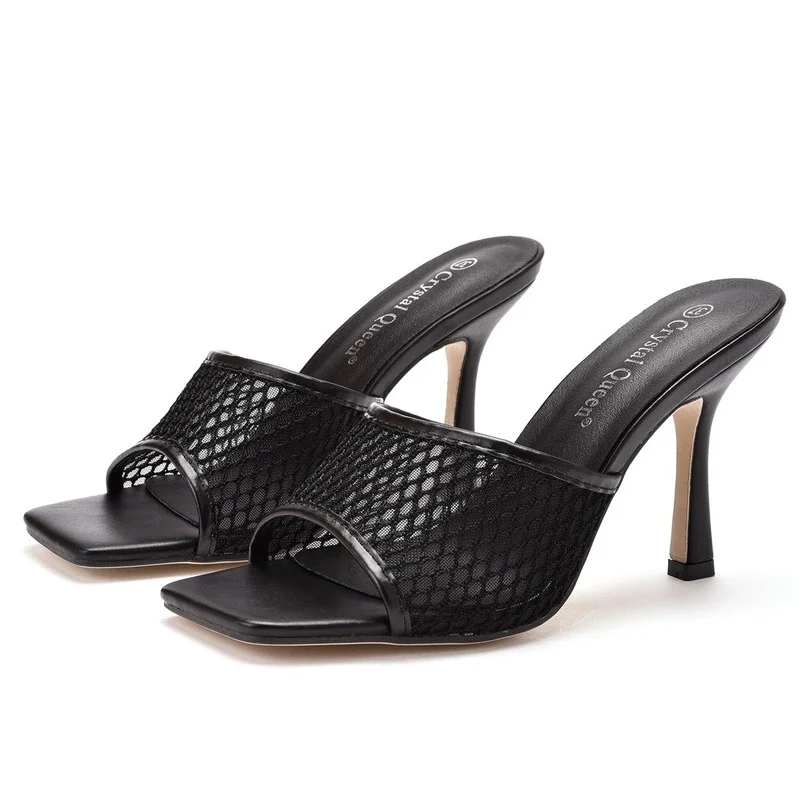 Summer High Heels Square Toe Sandals Ladies Mules 9cm Heels Slippers Women Fashion Sexy Ladies Sandals Zapatillas Mujer Casa
Summer High Heels Square Toe Sandals Ladies Mules 9cm Heels Slippers Women Fashion Sexy Ladies Sandals Zapatillas Mujer Casa