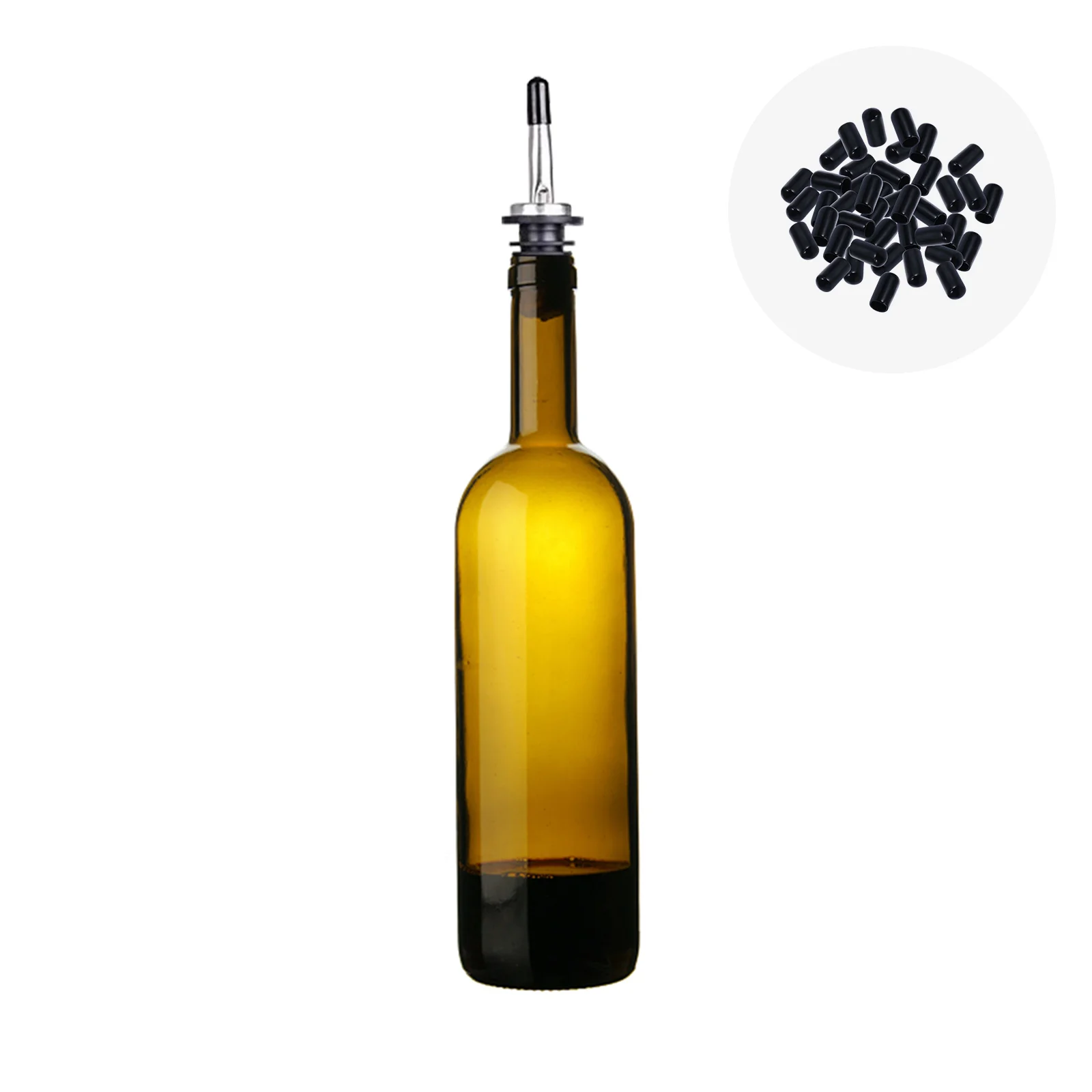 100pcs Bottle Pourer Cover Pour Spout Caps Champagne Pourer Bottle Pourer Black Rubber Caps
100pcs Bottle Pourer Cover Pour Spout Caps Champagne Pourer Bottle Pourer Black Rubber Caps