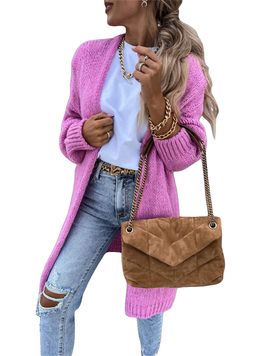 Women Long Sleeve Open Front Spring Fall Long Cable Knitted Coat Sweater Cardigan
Women Long Sleeve Open Front Spring Fall Long Cable Knitted Coat Sweater Cardigan