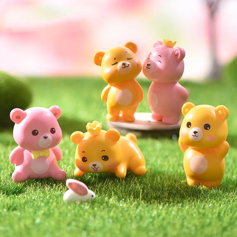 6Pcs Mini Couple Bear Figurines Micro Landscape DIY Cake Decor Garden Moss Fairy Dollhouse Ornaments Home Desktop Decor Gifts
6Pcs Mini Couple Bear Figurines Micro Landscape DIY Cake Decor Garden Moss Fairy Dollhouse Ornaments Home Desktop Decor Gifts