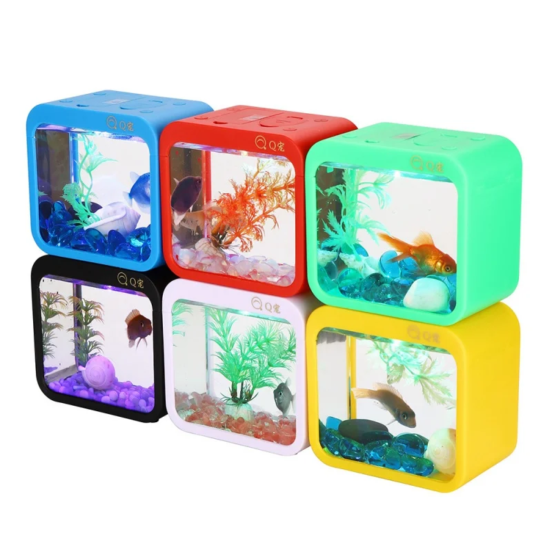 Battery type five-color changeable creative betta fish box light detachable seaweed mini small ecological landscaping aquarium
Battery type five-color changeable creative betta fish box light detachable seaweed mini small ecological landscaping aquarium