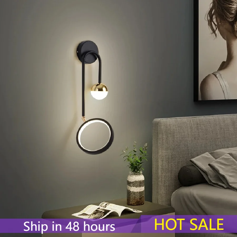 Nordic Modern LED Wall Lamp Simple Creative Background Lighting Stairwell Aisle Personality Bedroom Bedside Lights
Nordic Modern LED Wall Lamp Simple Creative Background Lighting Stairwell Aisle Personality Bedroom Bedside Lights