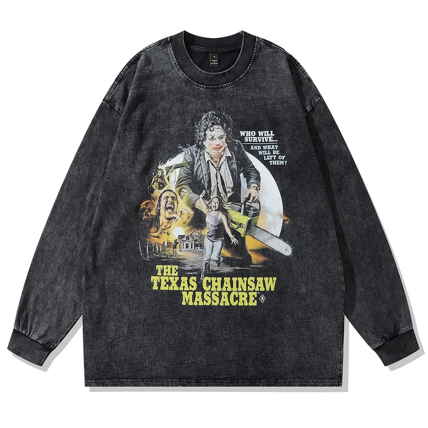 Hip Hop Long Sleeve Streetwear 2023 Vintage Graphic Print Crewneck Casual Loose Cotton Washed Pullover Harajuku Oversized Punk
Hip Hop Long Sleeve Streetwear 2023 Vintage Graphic Print Crewneck Casual Loose Cotton Washed Pullover Harajuku Oversized Punk