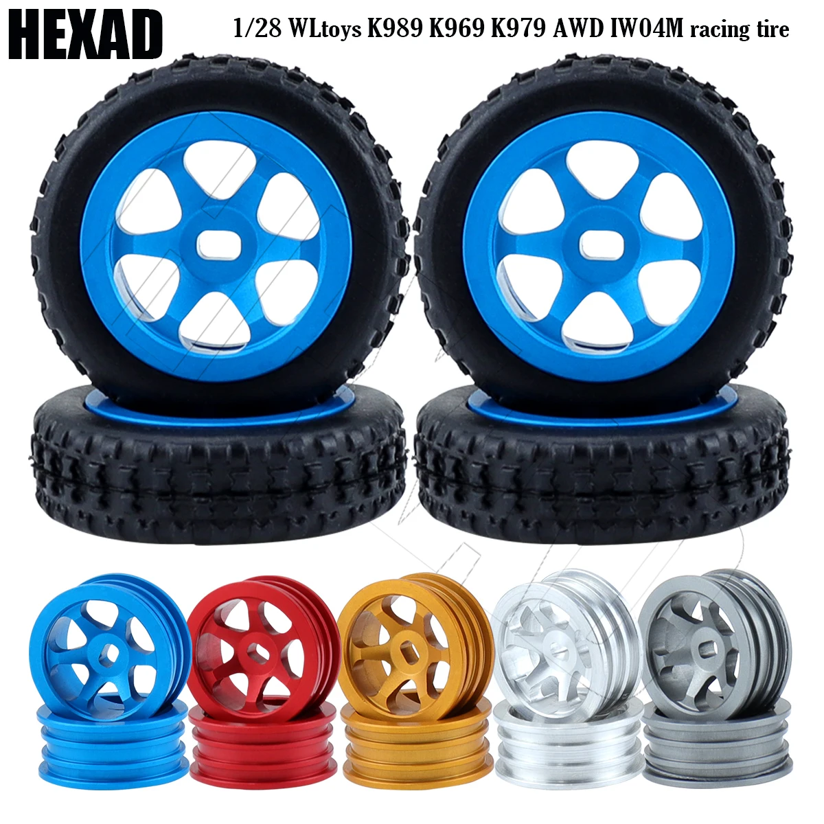 1/28 RC Car Racing Car Rubber Tire Skin Metal Hub Apply To WLtoys K989 K969 K979 AWD IW04M Mosquito Car Upgrade Parts
1/28 RC Car Racing Car Rubber Tire Skin Metal Hub Apply To WLtoys K989 K969 K979 AWD IW04M Mosquito Car Upgrade Parts