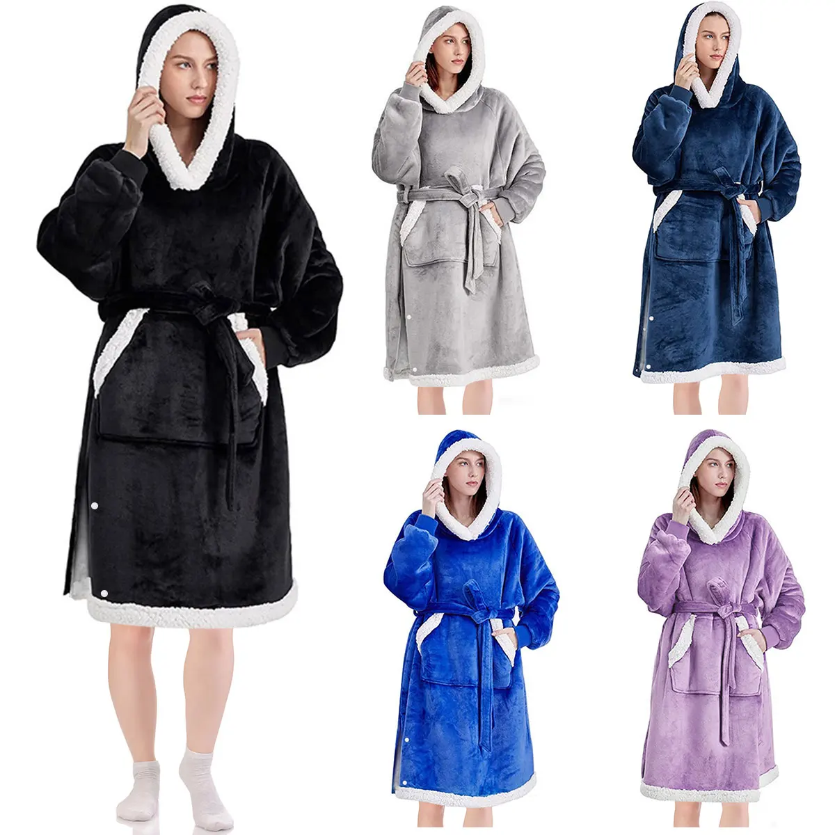 Oversized Wearable Blanket Hoodie Big and Warm Blanket Hoodie Sweatshirt with Hood Giant Pocket and Belt Cozy Plush Blanket for
Oversized Wearable Blanket Hoodie Big and Warm Blanket Hoodie Sweatshirt with Hood Giant Pocket and Belt Cozy Plush Blanket for