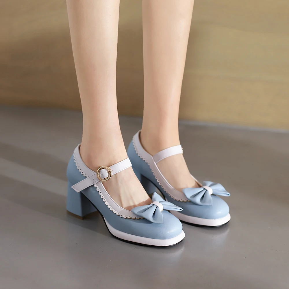 Girls Sweet Bow Moccasins Shoes Womens Lolita Mixed Colors Mary Janes Square Heels Ballet Pumps Bordered Shoe zapatillas mujer
Girls Sweet Bow Moccasins Shoes Womens Lolita Mixed Colors Mary Janes Square Heels Ballet Pumps Bordered Shoe zapatillas mujer