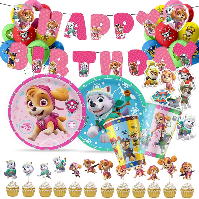 Hot Cartoon Paw Patrol Party Supplies Napkins Tablecloth Cups Plates Balloons Dogs Theme Baby Shower Birthday Party Decor 
Hot Cartoon Paw Patrol Party Supplies Napkins Tablecloth Cups Plates Balloons Dogs Theme Baby Shower Birthday Party Decor