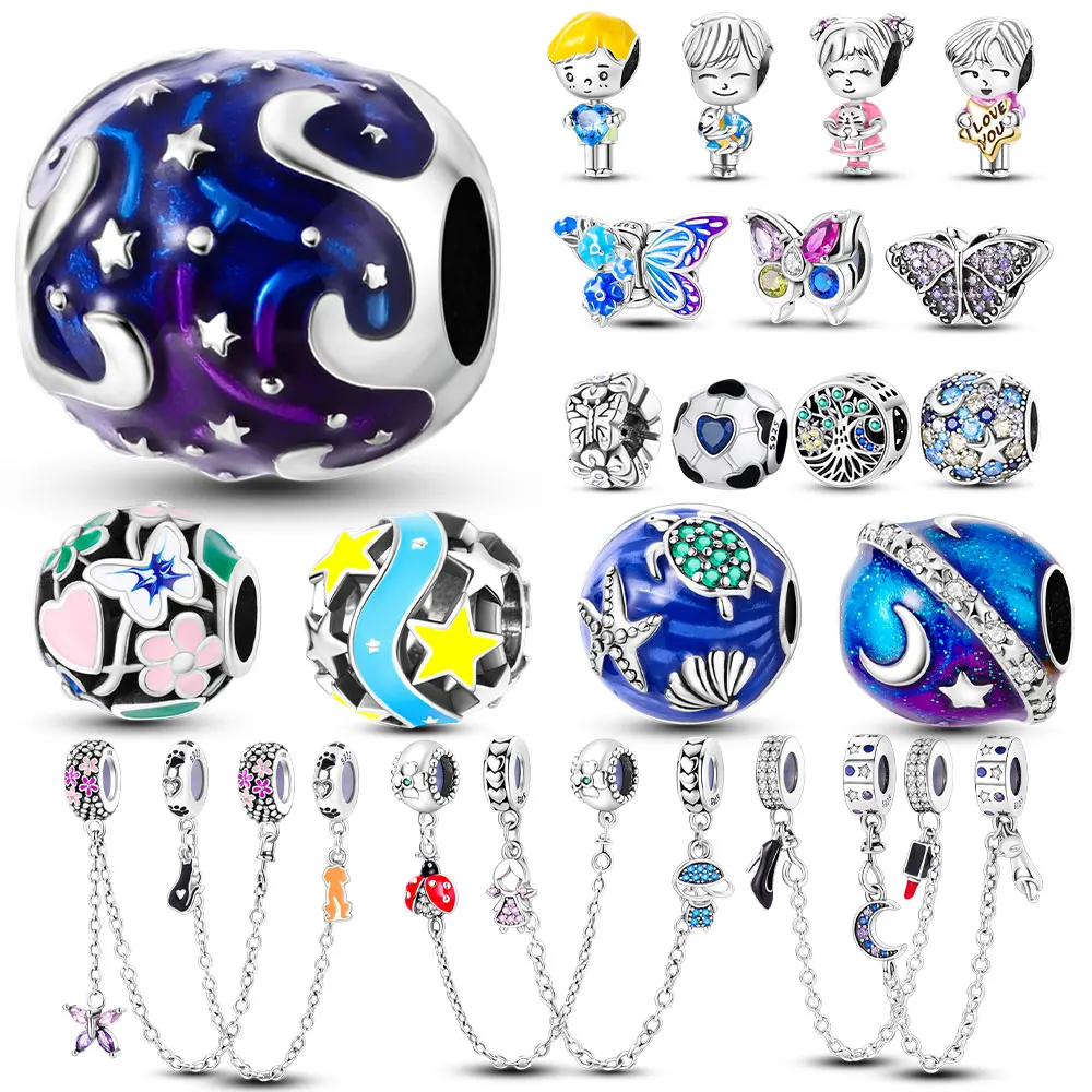 HOT Sale New 925 Sterling Silver Beads Fit Original Pandora Bracelet DIY Charms Jewelry Star Boy Girl Butterfly Fashion Gifts
HOT Sale New 925 Sterling Silver Beads Fit Original Pandora Bracelet DIY Charms Jewelry Star Boy Girl Butterfly Fashion Gifts