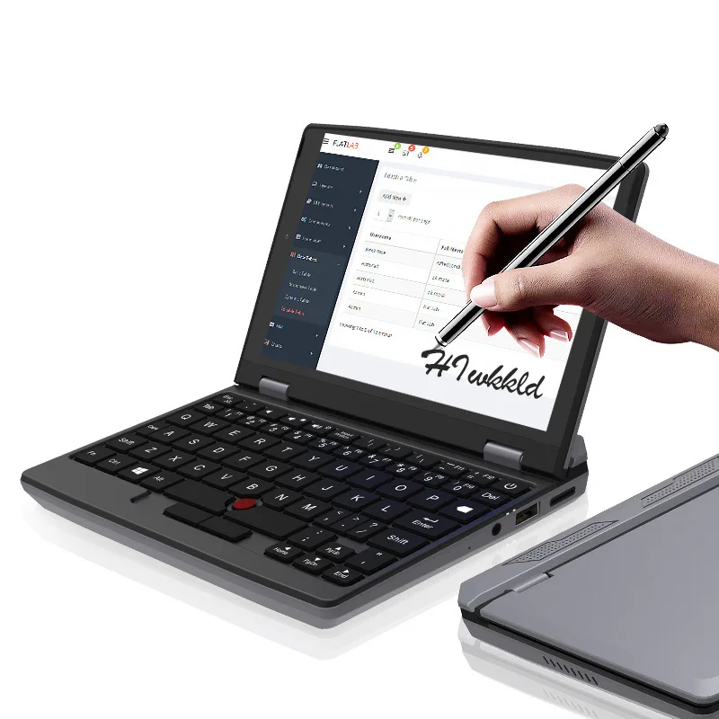 Недорогой карманный мини-ноутбук AKPAD сенсорный экран 7 дюймов процессор Celeron J4125 8