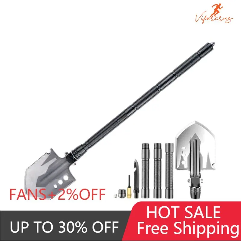 Multi-Functional Outdoor Military Shovel High Carbon Steel Folding Camping Car Self-Defense Engineering Accessories Tools
Multi-Functional Outdoor Military Shovel High Carbon Steel Folding Camping Car Self-Defense Engineering Accessories Tools