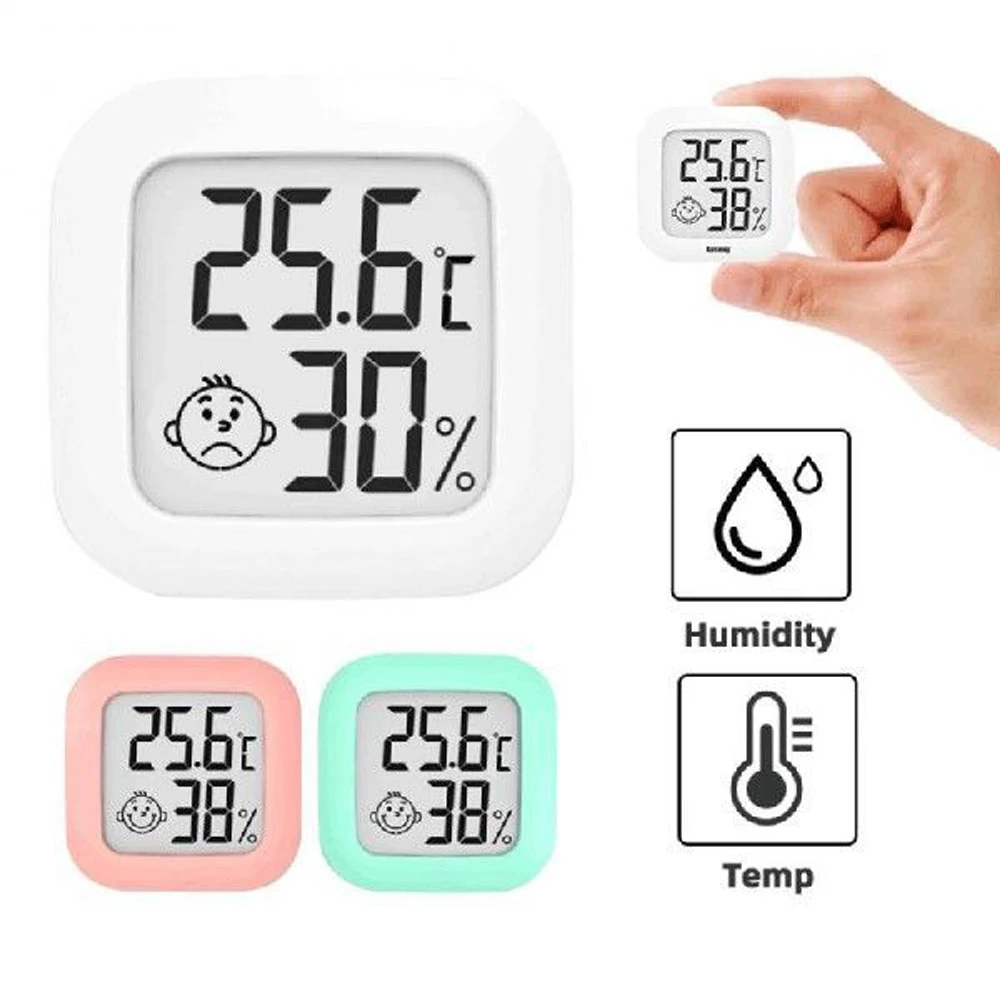 Mini Thermometer Indoor Outdoor LCD Digital Temperature Room Hygrometer Gauge Sensor Humidity Meter Temperature Tool HTC-1 HTC-2
Mini Thermometer Indoor Outdoor LCD Digital Temperature Room Hygrometer Gauge Sensor Humidity Meter Temperature Tool HTC-1 HTC-2