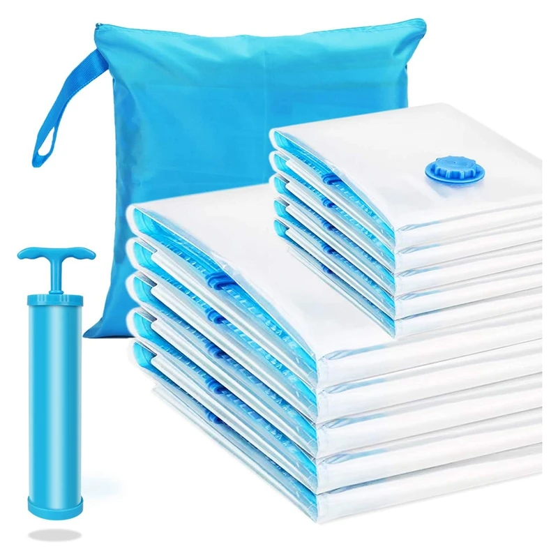 Hot 10 Pack Vacuum Storage Bag 5 XXL(120 x 80)+5 M Compactor XXL Vacuum Bag with Pump for Duvets Mattress Bedding Pillows
Hot 10 Pack Vacuum Storage Bag 5 XXL(120 x 80)+5 M Compactor XXL Vacuum Bag with Pump for Duvets Mattress Bedding Pillows