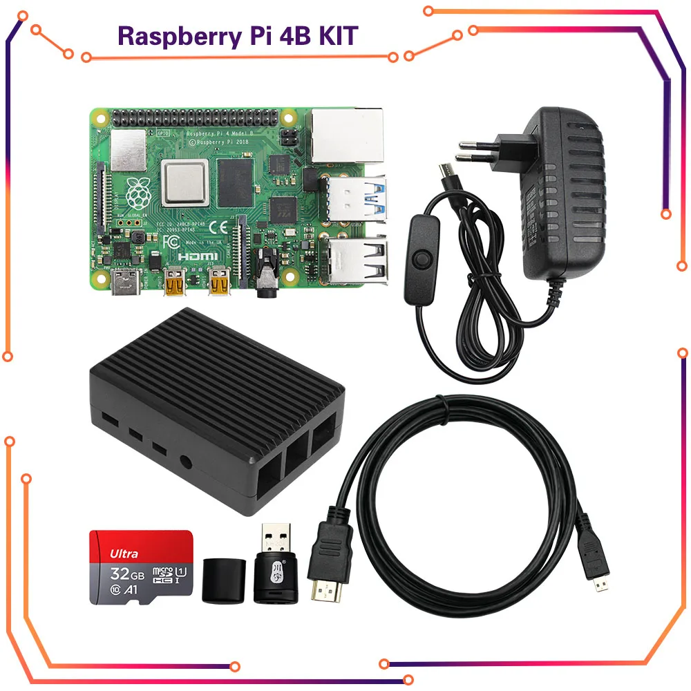 Оригинальный одноплатный компьютер Raspberry Pi 4, 4/8 Гб ОЗУ, комплект «сделай сам», Pi 4B, полный комплект с охлаждающим вентилятором, радиатором 32 ГБ, Micro SD
Оригинальный одноплатный компьютер Raspberry Pi 4, 4/8 Гб ОЗУ, комплект «сделай сам», Pi 4B, полный комплект с охлаждающим вентилятором, радиатором 32 ГБ, Micro SD