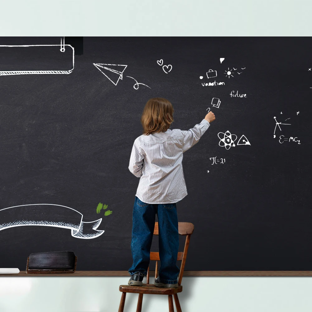 60 x 200cm Blackboard Stickers Chalk Board Removable PVC Draw Mural Decor Art Chalkboard Wall Sticker for Kids Rooms Durable 
60 x 200cm Blackboard Stickers Chalk Board Removable PVC Draw Mural Decor Art Chalkboard Wall Sticker for Kids Rooms Durable
