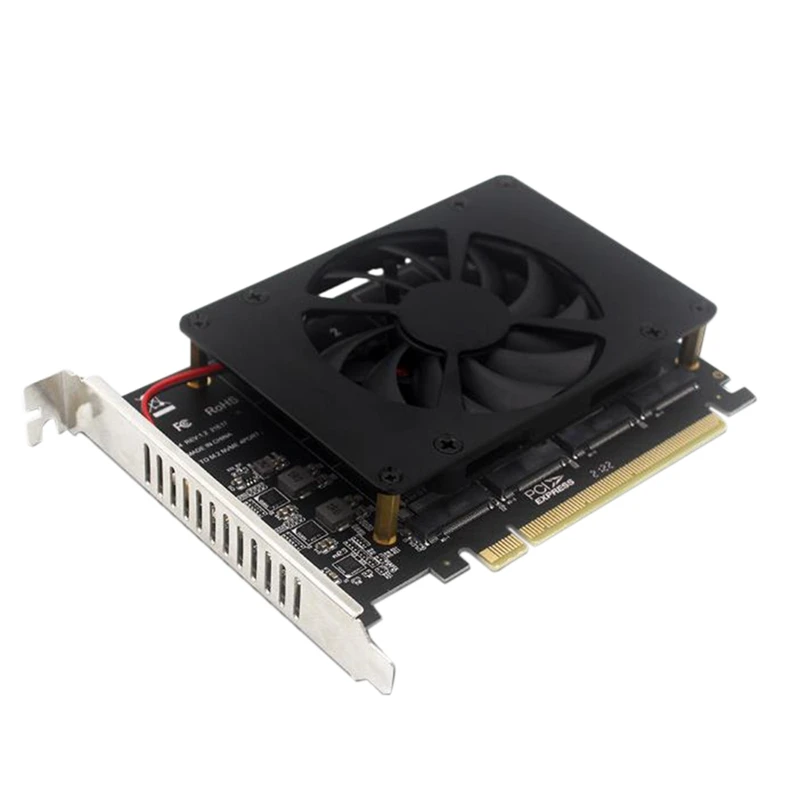 PCIEX16 NVME M.2 MKEY SSD RAID Array Expansion Adapter Card Motherboard PCIE Split Card 
PCIEX16 NVME M.2 MKEY SSD RAID Array Expansion Adapter Card Motherboard PCIE Split Card