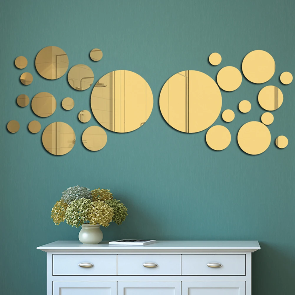 26pcs Mirror Wall Sticker Round Wall Art Stickers DIY Household Decorative Decals Bedroom Living Room Bathroom Home Decor
26pcs Mirror Wall Sticker Round Wall Art Stickers DIY Household Decorative Decals Bedroom Living Room Bathroom Home Decor
