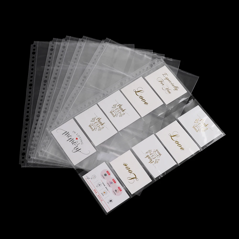 2/5Pcs 4/30Holes Loose Leaf File Folder Transparent Plastic Resealable Card Package Business Card Collection Tool Storing
2/5Pcs 4/30Holes Loose Leaf File Folder Transparent Plastic Resealable Card Package Business Card Collection Tool Storing
