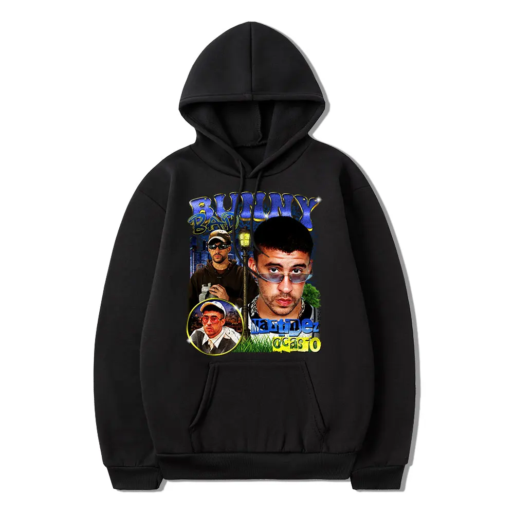 Hip Hop Singer Bad Bunny Graphic Print Hoodie Long Sleeve Cotton Hooded Sweatshirts Oversize Streetwear Unisex Tracksuit Men
Hip Hop Singer Bad Bunny Graphic Print Hoodie Long Sleeve Cotton Hooded Sweatshirts Oversize Streetwear Unisex Tracksuit Men