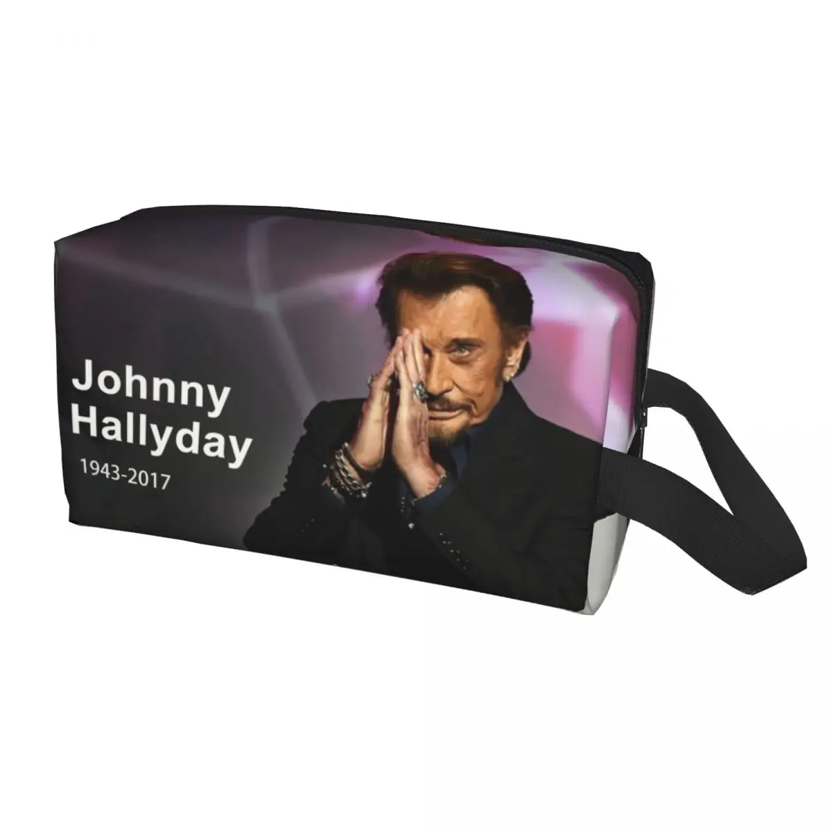 Rock Johnny Hallyday Cosmetic Bag Women Kawaii Big Capacity French Singer Music Makeup Case Beauty Storage Toiletry Bags
Rock Johnny Hallyday Cosmetic Bag Women Kawaii Big Capacity French Singer Music Makeup Case Beauty Storage Toiletry Bags