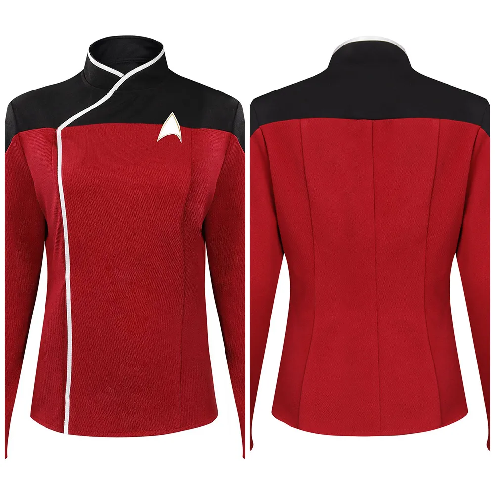 Женский костюм для косплея продий, красный топ, Звездный Корабль, экипировка, форма для ролевых игр, Женский костюм на Хэллоуин, карнавал, яркий костюм
Женский костюм для косплея продий, красный топ, Звездный Корабль, экипировка, форма для ролевых игр, Женский костюм на Хэллоуин, карнавал, яркий костюм