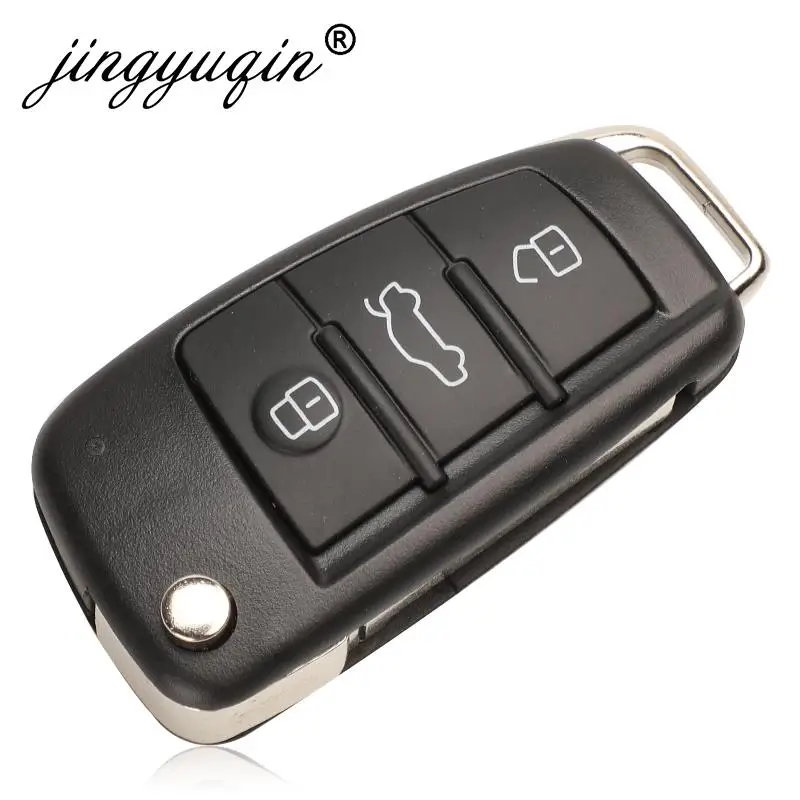 Jingyuqin 3 кнопки флип дистанционный ключ 8E чип 868 МГц FSK модель автомобильной