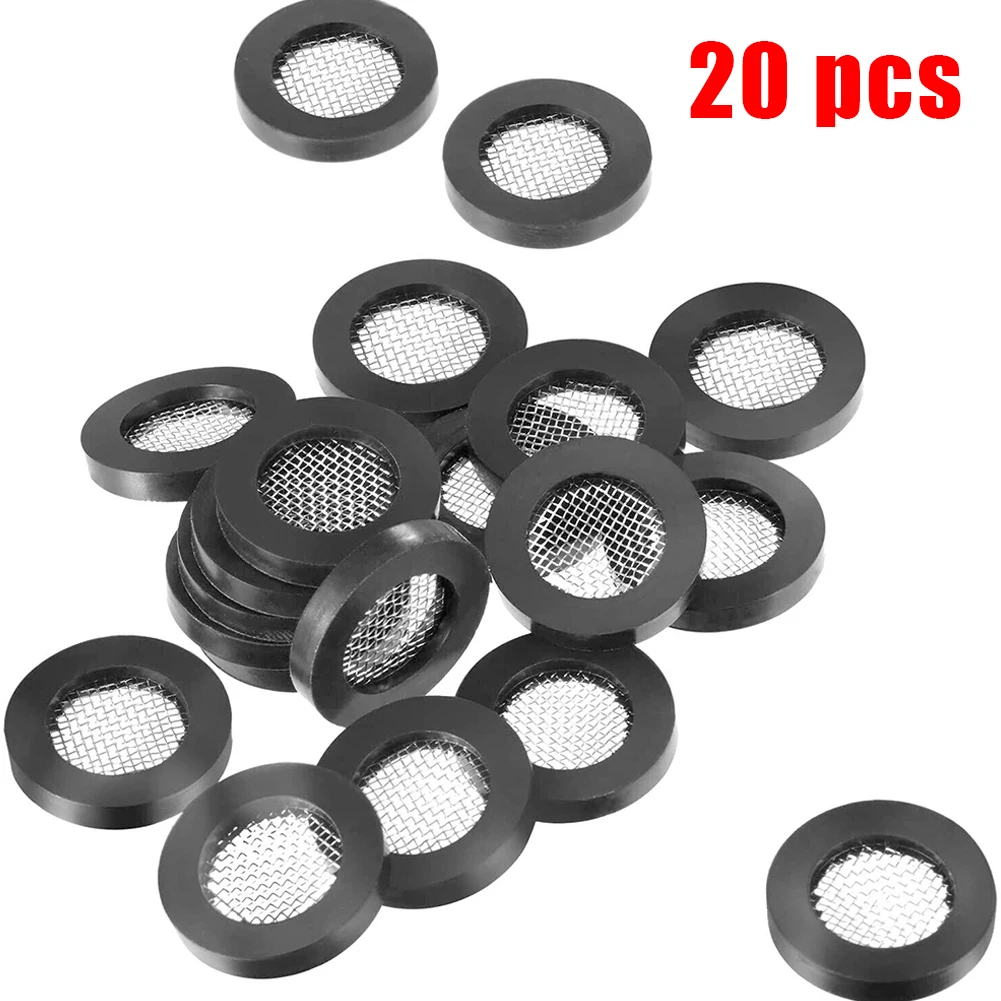 20 PCS Rubber Gasket With Net Bathroom Shower O Ring Hose Gasket Filter Net Filter Drains Strainers Washer Sink Strainer Tools
20 PCS Rubber Gasket With Net Bathroom Shower O Ring Hose Gasket Filter Net Filter Drains Strainers Washer Sink Strainer Tools
