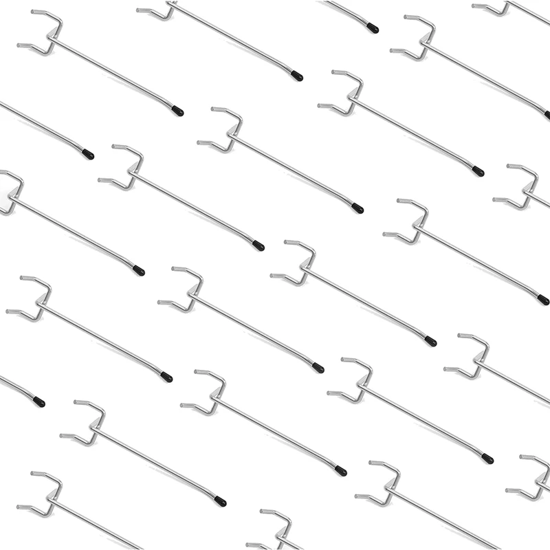 50 Pcs Pegboard Hooks For Garage Organization Wall Storage Tool Organizer Fits 1/4Inch 1/8Inch Pegboard With Cap
50 Pcs Pegboard Hooks For Garage Organization Wall Storage Tool Organizer Fits 1/4Inch 1/8Inch Pegboard With Cap