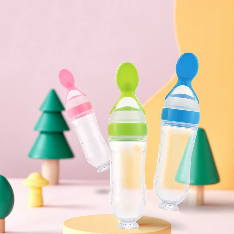 1pcs Solid Feeding Bottle Cup Silicone Squeeze Rice Paste Bottle Spoon for Baby Infant Training Feeder Newborn Dispensing Spoon
1pcs Solid Feeding Bottle Cup Silicone Squeeze Rice Paste Bottle Spoon for Baby Infant Training Feeder Newborn Dispensing Spoon
