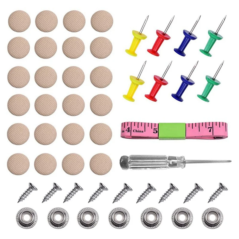 60Pcs Car Roof Repair Rivet Kit Car Roof Buckle Retainer with Torsion Pin and Installation Tool Kit
60Pcs Car Roof Repair Rivet Kit Car Roof Buckle Retainer with Torsion Pin and Installation Tool Kit