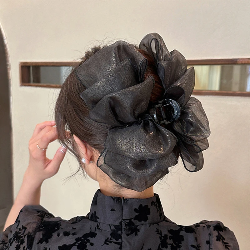 TwinkLei Lady Girls Large Bow Hair Claws Crab Chiffon Mesh Bowknnot Handmade Ponytail Hairpins Women Hair Clips Accessories 
TwinkLei Lady Girls Large Bow Hair Claws Crab Chiffon Mesh Bowknnot Handmade Ponytail Hairpins Women Hair Clips Accessories