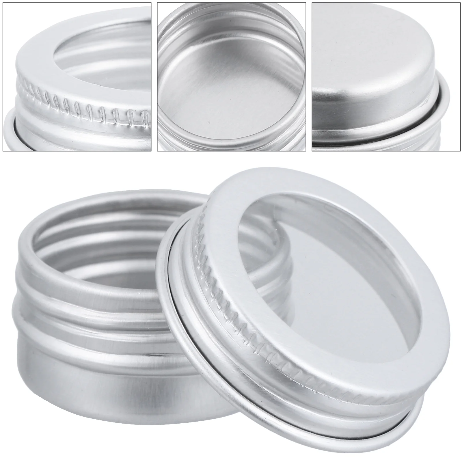 15pcs Metal Empty Can Sample Holder with Screw Lid Women Makeup Sorage Accessory Containers with Lids
15pcs Metal Empty Can Sample Holder with Screw Lid Women Makeup Sorage Accessory Containers with Lids