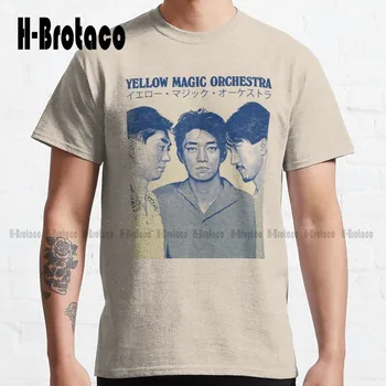 Yellow Magic Orchestra ¥ Fan Art Design Classic T-Shirt Black Tee Shirts For Men Cotton Outdoor Simple Vintag Casual Tee Shirts