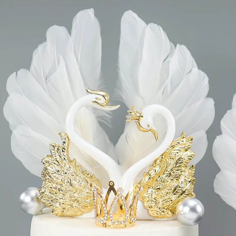 1 Pair Crown Swan Cake Topper Flamingo Cake Dessert Baking Decor Ornament Birthday Wedding Cakes Decoration Supplies
1 Pair Crown Swan Cake Topper Flamingo Cake Dessert Baking Decor Ornament Birthday Wedding Cakes Decoration Supplies