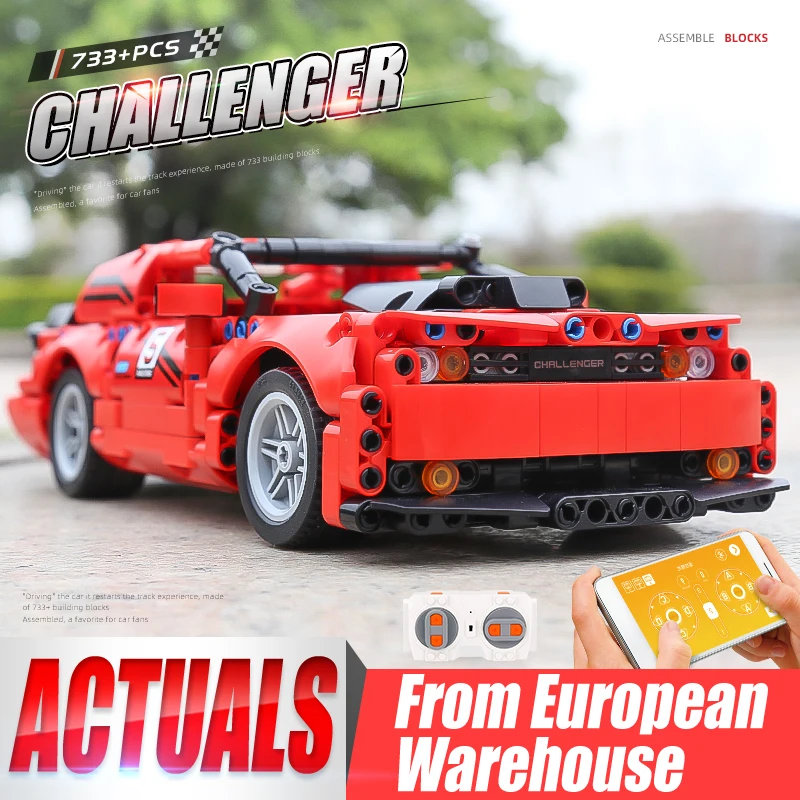 Высокотехнологичный Радиоуправляемый автомобиль MOULD KING 15017, игрушки, приложение, моторизованный красный Challenger, модель гипер автомобиля, строительные блоки, кирпичи, детские рождественские подарки
Высокотехнологичный Радиоуправляемый автомобиль MOULD KING 15017, игрушки, приложение, моторизованный красный Challenger, модель гипер автомобиля, строительные блоки, кирпичи, детские рождественские подарки
