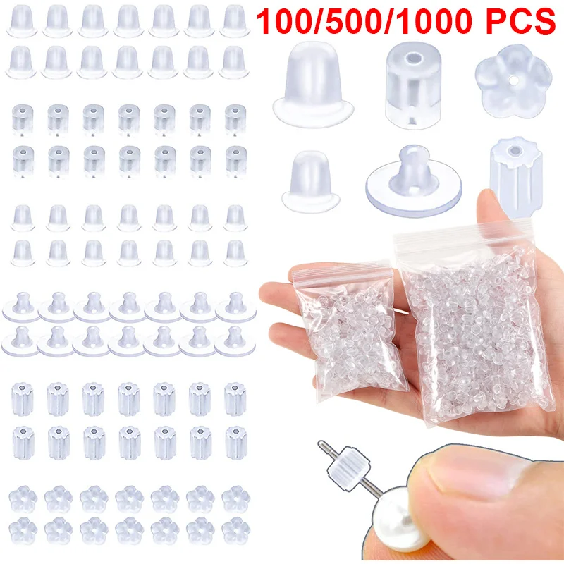 100/500/1000pcs Rubber Earring Back Stoppers For Earrings DIY Jewelry Making Earring Findings Accessories Bullet Tube Ear Plugs
100/500/1000pcs Rubber Earring Back Stoppers For Earrings DIY Jewelry Making Earring Findings Accessories Bullet Tube Ear Plugs
