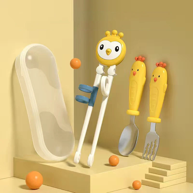 Child Fork Spoon Set Baby Training Chopsticks Learning Tableware Children's Tableware with Storage Box for Beginners
Child Fork Spoon Set Baby Training Chopsticks Learning Tableware Children's Tableware with Storage Box for Beginners
