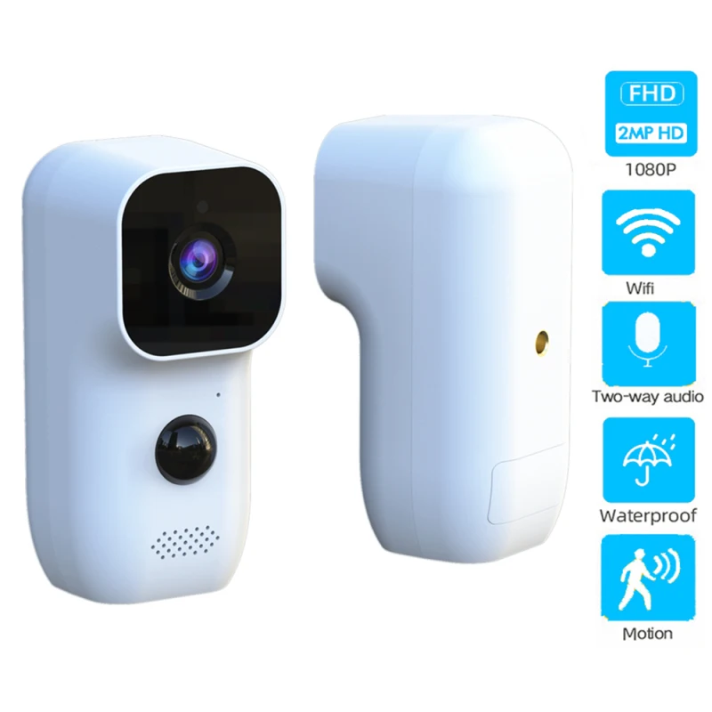 

Battery Camera Abs Plastic Ultra-low Power Consumption Remote Monitoring Human Detection Energy Saving Home Security Webcam