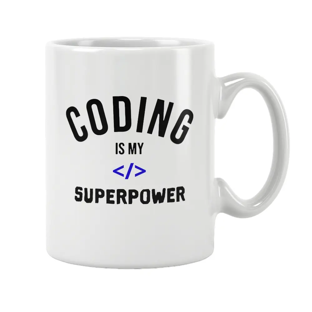 

Coding Is My Superpower Mug Coffee Tea Cup Unique Special Birthday Anniversary Programmers Software Developments Gifts Women Men