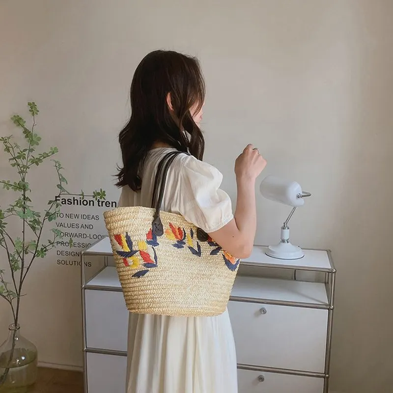 Large Capacity Round Zipper Fashionable Straw Woven Bag Handmade Summer Beach Travel Holiday Women Bags
Large Capacity Round Zipper Fashionable Straw Woven Bag Handmade Summer Beach Travel Holiday Women Bags
