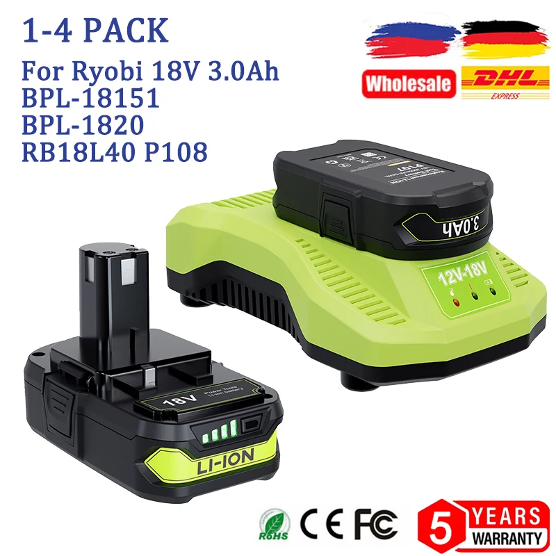 Перезаряжаемая литий-ионная батарея для Ryobi, 18 в, 3000 мАч, для Ryobi P104, P105, P103, P107, P731, P740, P741, P108
Перезаряжаемая литий-ионная батарея для Ryobi, 18 в, 3000 мАч, для Ryobi P104, P105, P103, P107, P731, P740, P741, P108