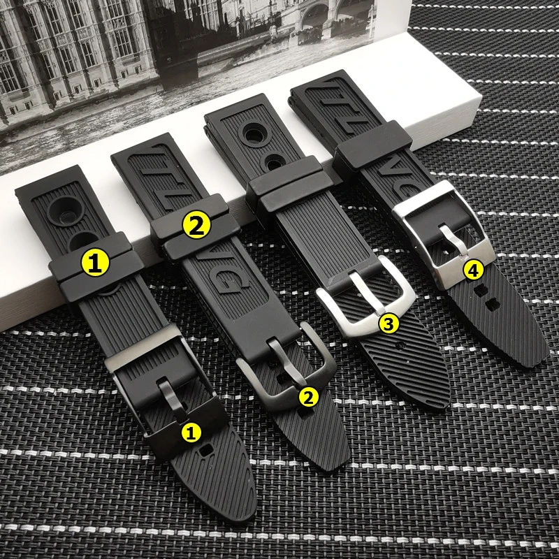 Top quality Silicone Rubber thick Watch band 22mm 24mm Black Watch Strap For navitimer/avenger/Breitling tools free
Top quality Silicone Rubber thick Watch band 22mm 24mm Black Watch Strap For navitimer/avenger/Breitling tools free