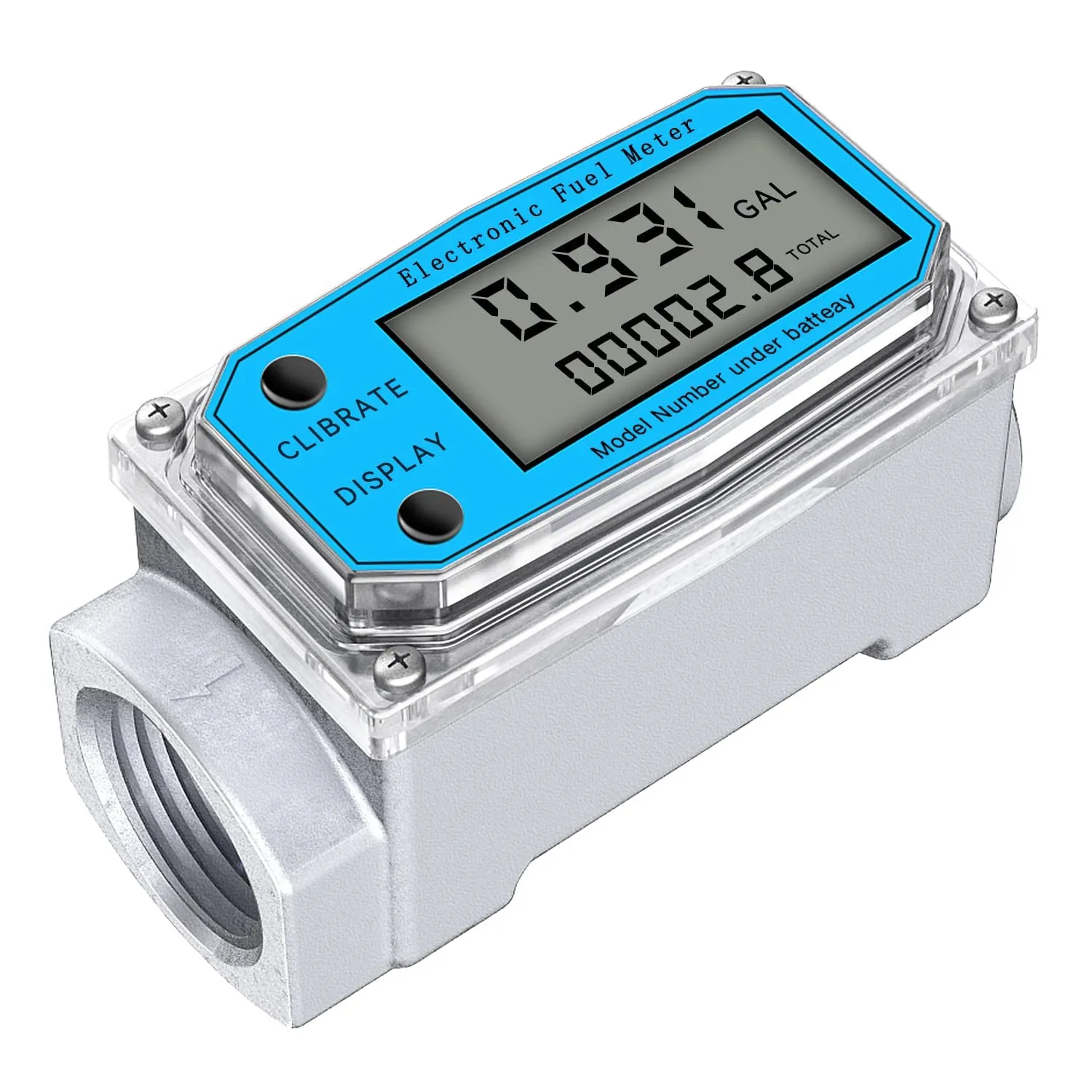 Digital Turbine Water Flow Meter Digital LCD Display with NPT Counter and FNPT Thread Gas Oil Fuel Flowmeter (1 Inch)
Digital Turbine Water Flow Meter Digital LCD Display with NPT Counter and FNPT Thread Gas Oil Fuel Flowmeter (1 Inch)