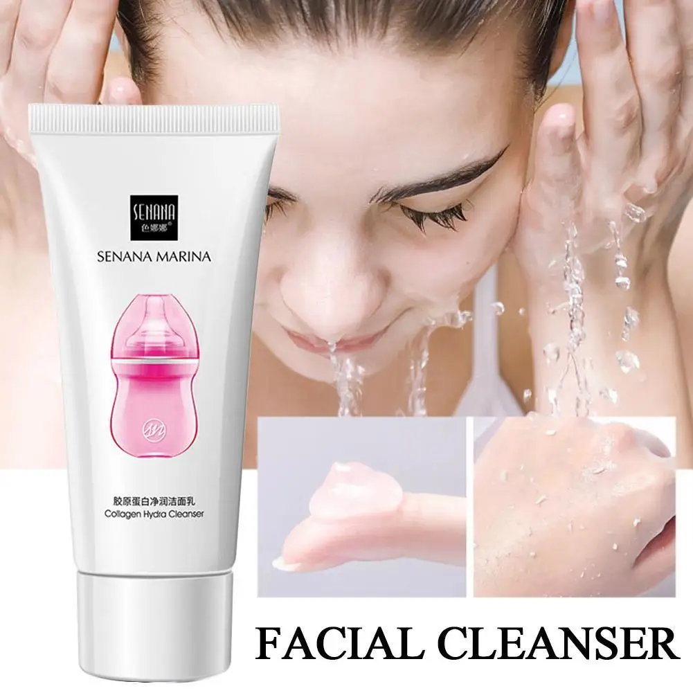 Collagen Whitening Facial Cleanser Deep Cleaning Blackheads Acne Treatment Oil Control Moisturizing Refreshing Smooth Skin Care 
Collagen Whitening Facial Cleanser Deep Cleaning Blackheads Acne Treatment Oil Control Moisturizing Refreshing Smooth Skin Care