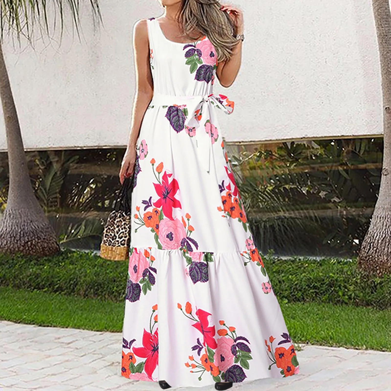 Elegent Floral Print Dresses For Women 2022 Casual Sleeveless High Waist Mixi Dress Summer Sundress Loose Party Dress Vestidos
Elegent Floral Print Dresses For Women 2022 Casual Sleeveless High Waist Mixi Dress Summer Sundress Loose Party Dress Vestidos