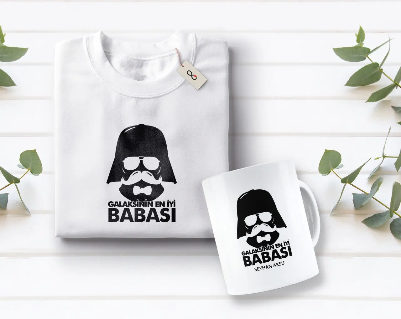 Персонализированные Galaxy Best Father дизайн белая футболка и кружка Seti-2
Персонализированные Galaxy Best Father дизайн белая футболка и кружка Seti-2