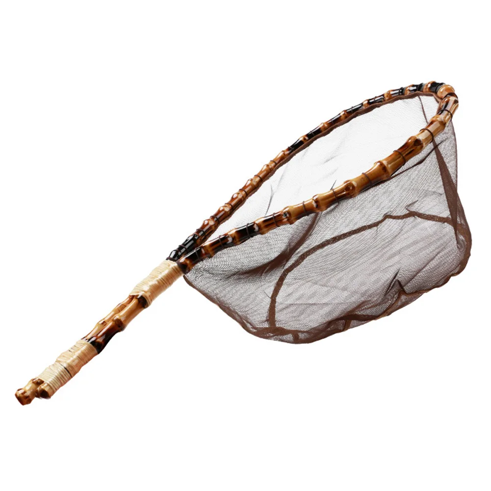 Floating Fly Fishing Landing Net Bamboo Handle Landing Net Clear Catch & Release Net With Magnetic Release
Floating Fly Fishing Landing Net Bamboo Handle Landing Net Clear Catch & Release Net With Magnetic Release