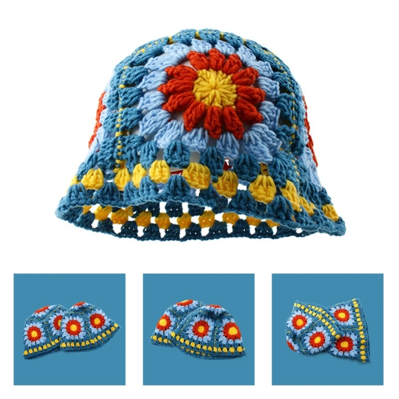 Crochet Flower Bucket Hat Summer Bucket Hat Crochet Flower Fisherman Hat for Adult Teens Skin-Friendly Commute Hat DropShip 
Crochet Flower Bucket Hat Summer Bucket Hat Crochet Flower Fisherman Hat for Adult Teens Skin-Friendly Commute Hat DropShip